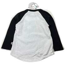 Load image into Gallery viewer, Girls Minti, black &amp; white cotton long sleeve tee/top, cat mask, NEW, size 3,  