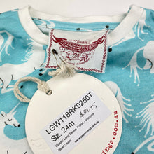 Load image into Gallery viewer, Girls LITTLE WINGS, organic cotton long sleeve tee/top, unicorns, NEW, size 2,  