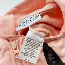 Load image into Gallery viewer, Girls Minti, pink stretchy hooded zip romper, rabbit, EUC, size 1,  