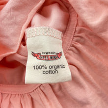 Load image into Gallery viewer, Girls PAPER WINGS, organic cotton cross-over top, swans, discolouration on sleeves, FUC, size 2,  