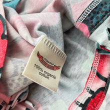 Load image into Gallery viewer, Girls PAPER WINGS, colourful floral lightweight organic cotton fringed poncho, NEW, size 4,  