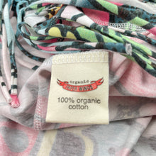 Load image into Gallery viewer, Girls PAPER WINGS, colourful floral lightweight organic cotton fringed poncho, NEW, size 5,  