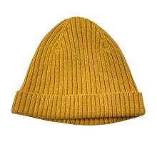 Load image into Gallery viewer, unisex Toshi, mustard organic knit cotton hat/beanie, Sz: L, circum: 56cm, NEW, size 7-10,  