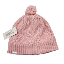 Load image into Gallery viewer, Girls Toshi, pink organic cotton knit hat/beanie, Sz: M, circum: 54cm, NEW, size 4-6,  