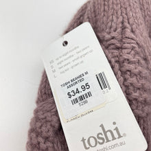 Load image into Gallery viewer, Girls Toshi, lambswool/angora knit hat/beanie, Sz: M, circum: 54cm, NEW, size 4-6,  