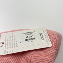 Load image into Gallery viewer, Girls Toshi, pink organic cotton knit hat/beanie, Sz: s, circum: 52cm, NEW, size 1-2,  