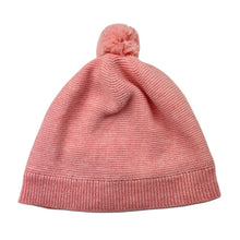 Load image into Gallery viewer, Girls Toshi, pink organic cotton knit hat/beanie, Sz: s, circum: 52cm, NEW, size 1-2,  