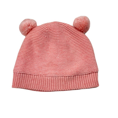 Girls Toshi, pink organic cotton knit hat/beanie, Sz: s, circum: 52cm, NEW, size 1-2,  