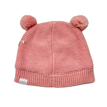 Load image into Gallery viewer, Girls Toshi, pink organic cotton knit hat/beanie, Sz: s, circum: 52cm, NEW, size 1-2,  