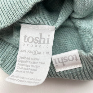 unisex Toshi, organic cotton knit hat/beanie, Sz: S, circum: 52cm, NEW, size 1-2,  