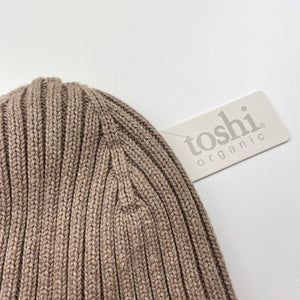 unisex Toshi, organic cotton knit hat/beanie, Sz; L, circum: 56cm, NEW, size 7-10,  