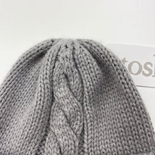 Load image into Gallery viewer, unisex Toshi, grey cable knit hat/beanie, Sz: S, circum: 52cm, NEW, size 1-2,  