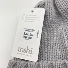 Load image into Gallery viewer, unisex Toshi, grey cable knit hat/beanie, Sz: S, circum: 52cm, NEW, size 1-2,  