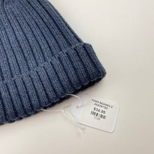 Load image into Gallery viewer, unisex Toshi, navy organic cotton knit hat/beanie, Sz: S, circum: 52cm, NEW, size 1-2,  