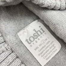 Load image into Gallery viewer, unisex Toshi, grey organic cotton knit hat/beanie, Sz: S, circum: 52cm, NEW, size 1-2,  