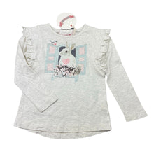 Load image into Gallery viewer, Girls PAPER WINGS, organic cotton long sleeve tee / top, rabbit, NEW, size 4,  