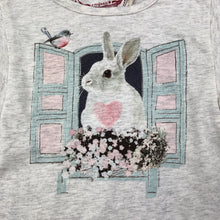 Load image into Gallery viewer, Girls PAPER WINGS, organic cotton long sleeve tee / top, rabbit, NEW, size 4,  