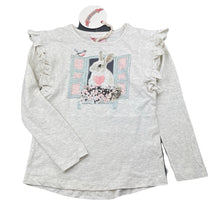 Load image into Gallery viewer, Girls PAPER WINGS, organic cotton long sleeve tee / top, rabbit, NEW, size 6,  