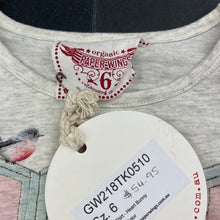 Load image into Gallery viewer, Girls PAPER WINGS, organic cotton long sleeve tee / top, rabbit, NEW, size 6,  