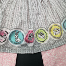 Load image into Gallery viewer, Girls LITTLE WINGS, all-in-one skirt/footed leggings, rabbits, NEW, size 12 months,  