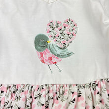 Load image into Gallery viewer, Girls LITTLE WINGS, organic cotton blend tutu dress, bird, NEW, size 6 months, L: 30cm