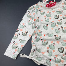 Load image into Gallery viewer, Girls PAPER WINGS, lightweight organic cotton long sleeve top, swans, NEW, size 2,  