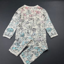 Load image into Gallery viewer, Girls LITTLE WINGS, organic cotton romper, moths, discolouration upper back, FUC, size 1-2,  