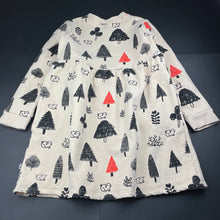 Load image into Gallery viewer, Girls Minti, thick fleece lined sweater dress, pockets, light marks skirt &amp; left sleeve, FUC, size 10, L: 70cm