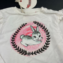 Load image into Gallery viewer, Girls LITTLE WINGS, organic cotton long sleeve tee/top, rabbit, NEW, size 3,  