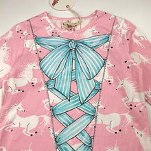 Load image into Gallery viewer, Girls PAPER WINGS, organic cotton blend long sleeve top, unicorns, NEW, size 8,  