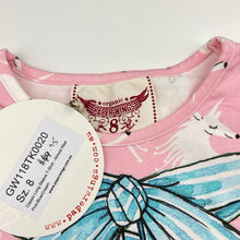 Load image into Gallery viewer, Girls PAPER WINGS, organic cotton blend long sleeve top, unicorns, NEW, size 8,  