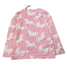 Load image into Gallery viewer, Girls PAPER WINGS, organic cotton blend long sleeve top, unicorns, NEW, size 8,  