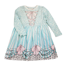 Load image into Gallery viewer, Girls PAPER WINGS, organic cotton long sleeve dress, light discolouration, FUC, size 3, L: 52cm