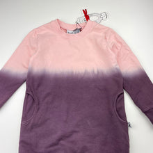 Load image into Gallery viewer, Girls Minti, dip dye stretchy sweater dress, NEW, size 4, L: 51cm
