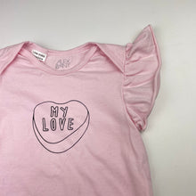 Load image into Gallery viewer, Girls ALEX &amp; ANT, pink stretchy bodysuit / romper, EUC, size 1-2,  