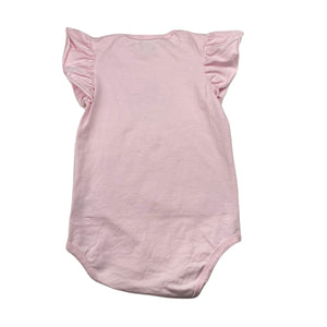 Girls ALEX & ANT, pink stretchy bodysuit / romper, EUC, size 1-2,  
