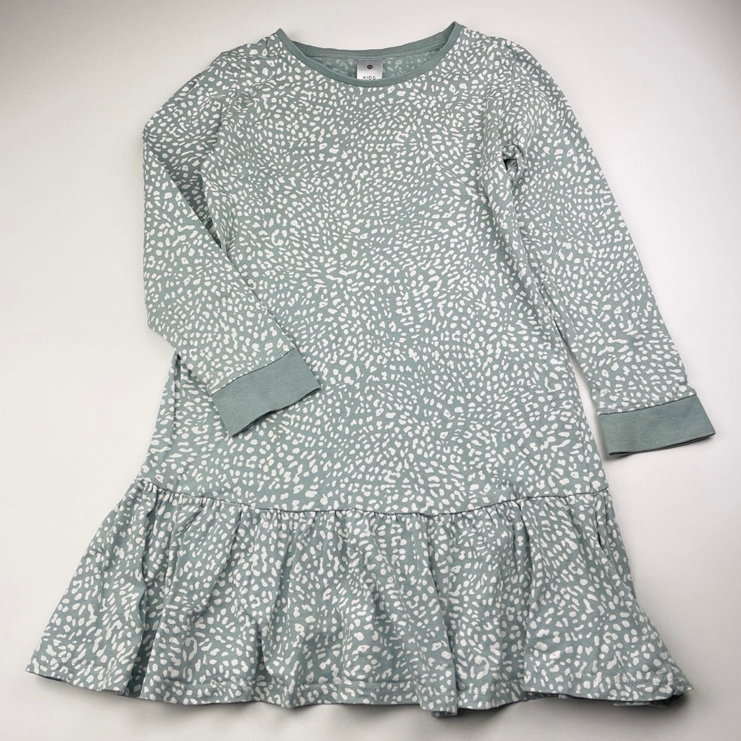 Girls Target, cotton casual long sleeve dress, GUC, size 6, L: 60cm