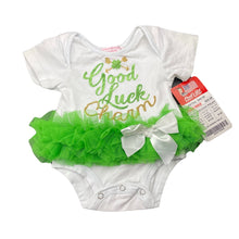 Load image into Gallery viewer, Girls POPATU, tutu bodysuit/romper, 4 leaf clover, NEW, size 000,  