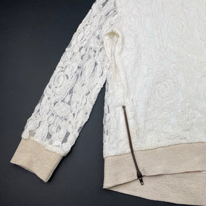 Girls Witchery, cotton lined floral lace top, EUC, size 10,  