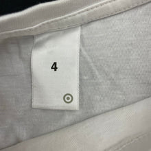 Load image into Gallery viewer, unisex Target, white cotton long sleeve tee/top, FUC, size 4,  