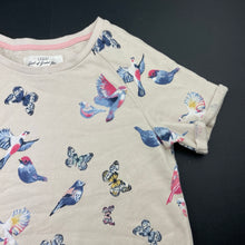 Load image into Gallery viewer, Girls H&amp;M, casual short sleeve dress, birds, EUC, size 9-10, L: 75cm