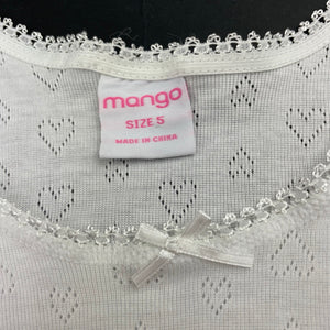 Girls Mango, soft feel short sleeve pyjama top, EUC, size 5,  