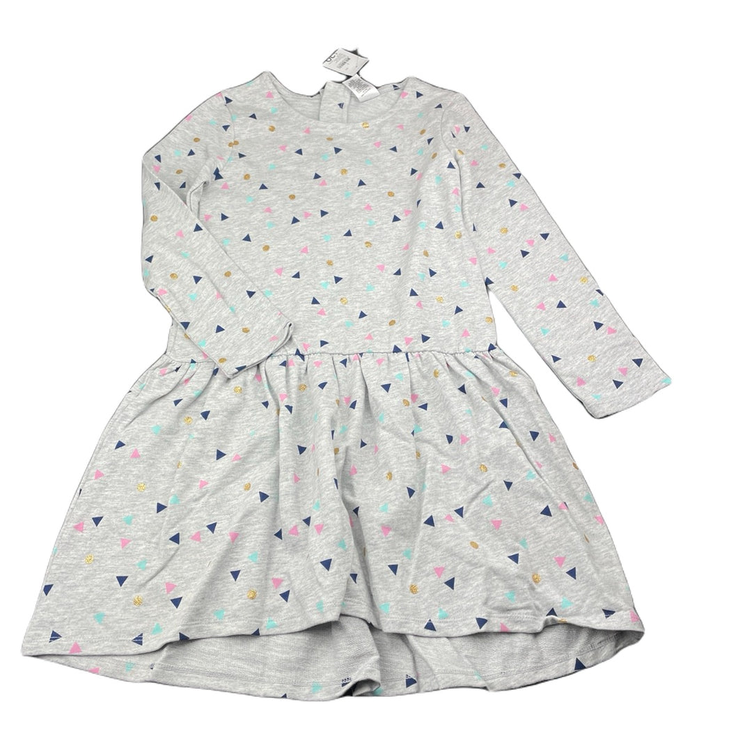 Girls Target, cotton long sleeve casual dress, NEW, size 7, L: 64cm approx