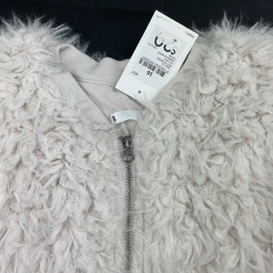 Girls Target, lined fluffy faux fur jacket, NEW, size 16,  