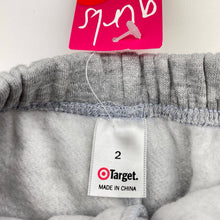 Load image into Gallery viewer, Girls Target, grey fleece lined track pants, Inside leg: 35cm, NEW, size 2,  