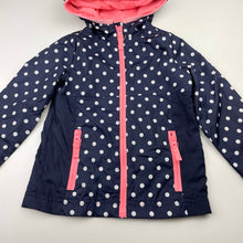 Load image into Gallery viewer, Girls Osh Kosh, lined lightweight spray jacket / coat, EUC, size 3,  