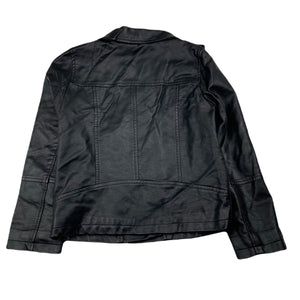 Girls Target, black faux leather jacket, GUC, size 7,  