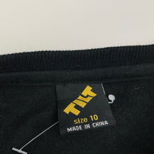 Load image into Gallery viewer, Boys Tilt, black fleece lined sweater / jumper, EUC, size 10,  