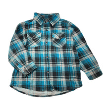 Load image into Gallery viewer, Boys H&amp;T, flannel cotton long sleeve shirt, GUC, size 4,  