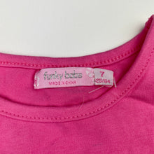 Load image into Gallery viewer, Girls Funky Babe, pink stretchy long sleeve top, dance, GUC, size 7,  